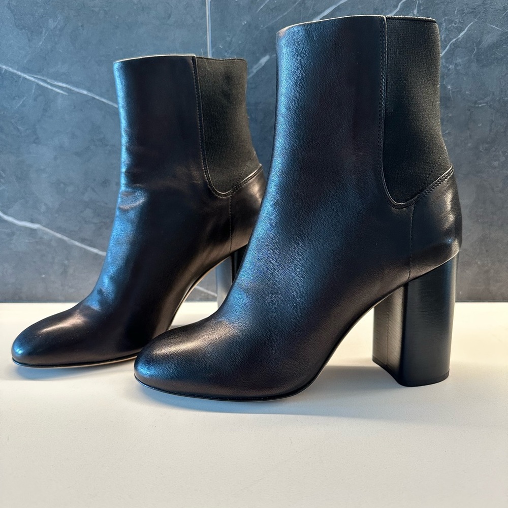 NWT Rag & Bone Agnes Black Leather Ankle Boots